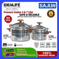Gambar IDEALIFE 4 Ltr / 7 Ltr Pressure Cooker Panci Presto IL-704 / IL-707 - 7 Ltr dari Sajun Electronic Serpong undefined 1 Tokopedia