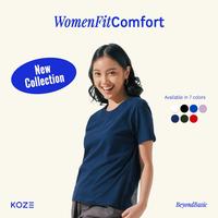 Gambar KOZE - WomenFit Comfort Navy - Kaos Polos Wanita Biru Tua - S dari koze shop undefined 1 Tokopedia