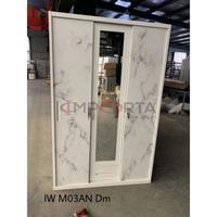 Gambar Lemari pakaian 3 Pintu / Steel Wardrobe + Laci - Lemari Pakaian Besi + Cermin Termurah Pontianak dari INOBEL PONTIANAK undefined 4 Tokopedia