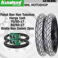 Gambar Terbaru Paket Ban Non Tubeless 709017 Dan 809017 Kingland Gratis Ban Dalam Ban Motor Bebek Depan Belakang Tubetype Ring 17 Promo dari frtmia undefined 1 Tokopedia