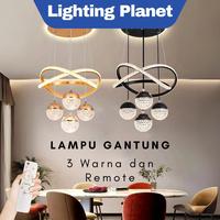 Gambar Baru LIGHTING PLANET GARANSI 1 TAHUN lampu gantung kristal minimalis mewah 3 warna LED Remote Control Dekorasi ruang tamu / Hotel Nordik bergaya Eropa dari kasmih08899 undefined 1 Tokopedia