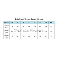 Gambar Pola Gamis Dewasa Rempel Bawah Terbaru Kancing Depan Full ,Ukuran Lengkap | Pola Baju Gamis Wanita Dewasa | Pola Baju Wanita Lengkap | Pola Instan Gamis Dewasa | Pola Jiplak Gamis Dewasa | Pola Jahitan Lengkap Firdaus Busana - L dari ENCANA HOME undefined 2 Tokopedia