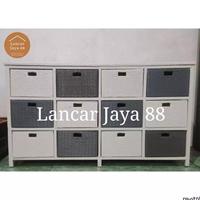 Gambar Lemari Laci 12 Rotan Sintetis - MODEL 1 dari lancar jaya rotan 88 undefined 4 Tokopedia