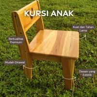 Gambar Kursi anak TK kursi anak hommy kayu jati lubang dari Kawo kerajinan kayu undefined 3 Tokopedia