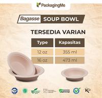 Gambar SFC Soup Bowl Bagasse Kotak Makan - 12 oz dari Grade Paper Products undefined 2 Tokopedia