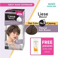 Gambar Liese Blaune Bubble Hair Color Foam Natural Ash Brown 2G + Gift dari KAO Indonesia undefined 1 Tokopedia