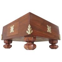 Gambar 49.5 cm Teakwood Japanese Go Board Game / 19 x 19 Grid / Papan Main Go / Exquisite Teak Go Board Game Set / Mainan Go Kayu Jati / Igo Chess / Weiqi - HGO1056 / Traditional Goban with Sunflower Medallions & Acanthus Corners dari DecorStudio undefined 5 Tokopedia