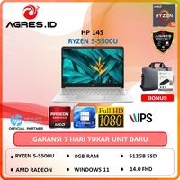 Gambar HP 14S RYZEN 5 5500 FQ1135AU 8GB 512GB SSD W11+OHS 14.0FHD IPS BACKLIT - Non Bundle, RAM 8GB dari AGRES ID undefined 1 Tokopedia