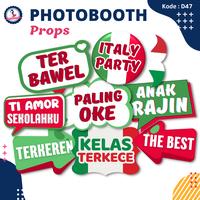 Gambar Photobooth Props Italia / konsep negara props custom birthday italy party wedding / Photo booth props perlengkapan pesta - isi 4 dari Mafazastore7 undefined 1 Tokopedia