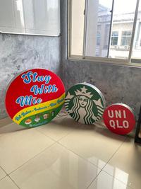 Gambar NEON BOX BULAT 40 50 60 70 80 100 120 NYALA FULL ACRYLIC BEST QUALITY - 1 Sisi, 40 dari Neon Peeps undefined 2 Tokopedia
