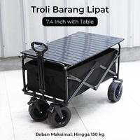 Gambar Troli Barang Lipat Camping Cart Picnic Portable 8 Inch with Table dari Hardware Solutions undefined 1 Tokopedia