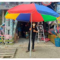 Gambar DM - Payung Jumbo Untuk Jualan - Payung Pantai Pelangi - 180CM dari Dapurmurah.id undefined 3 Tokopedia