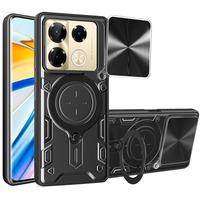 Gambar Infinix Note 40 Pro Plus 5G - Note 40 Pro 4G 5G - EvoX Army Military Flash Flip Lens Armor Case Shockproof - Dark Purple dari Megascarlet undefined 2 Tokopedia