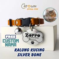 Gambar D004-Kalung Kucing Custom Nama Lucu Gratis Tulis Identitas No Hp - 1 HITAM, Gold dari Catown undefined 1 Tokopedia