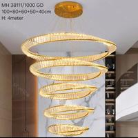 Gambar Lampu Kristal Hias Gantung 5 Gelombang Cincin Meja Luxury Crystal Void Chandelier Lamp Pendant K9 5 Ring Wave Chandle Led LIght 3 colour Dining Spotbar Room Meeting Hotel Aula KAntor Ruang Rapat Restoran Bar Kafe Cafe Cahaya 3 Warna Mewah dari RELAXING GO undefined 1 Tokopedia
