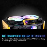 Gambar CASING THERMALTAKE The Tower 300 Bumblebee - Micro Tower mATX Case Tempered Glass dari Techno Computer Bali undefined 3 Tokopedia