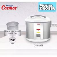 Gambar Magic Com Cosmos Stainless Steel 2L 3in1 CRJ 9303 Rice Cooker Cosmos - no bubble warp dari mulia grosir88 undefined 1 Tokopedia