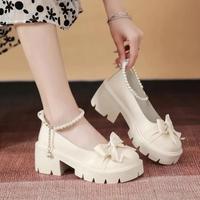Gambar SEPATU WANITA KOREA STYLE HAK HEELS 5cm BRANDED PANTOFEL MARY JANE PREMIUM DOCKMART PESTA KERJA KANTOR KASUAL CASUAL FORMAL KONDANGAN MODIS ELEGAN TRENDY KEKINIAN MODEL TERBARU SEPATU CEWEK PEREMPUAN TRENDI FASHION KOREA OXFORD IMPORT LOKAL MURAH TERMURAH - Hitam, 36 dari CBTKPED undefined 5 Tokopedia