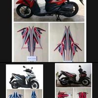 Gambar STRIPING / STICKER VARIO TECHNO 125 LED 2015 MERAH/PUTIH BIRU/HITAM Motor Motorcycle - Merah dari Familystickermotor undefined 1 Tokopedia