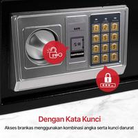Gambar Brankas Jam Tangan Perhiasan Dokumen Berharga Sertifikat anti Api Safety Box Password Untuk Rumah Hotel Rumah Makan dari Tali Jam Tangan com undefined 4 Tokopedia