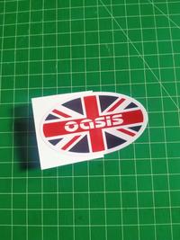 Gambar Stiker OASIS - Stiker Print Cut Laminasi Glossy Tahan Air sudah membentuk pola desain untuk motor mobil helm dll dari District49 undefined 3 Tokopedia