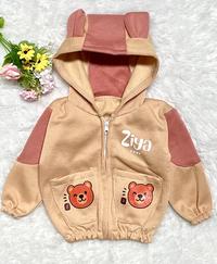 Gambar Jaket Bayi Model Kombinasi Ziya Baby Usia 3-15 Bulan - ABU KOMBI NAVY dari Anissa Baby Shop_NEW undefined 5 Tokopedia
