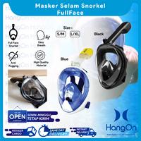 Gambar Snorkell Full Face / Snorkeling Full Face Easy Breath / Masker Selam - L/XL, Hitam dari HangOn Official Store undefined 1 Tokopedia