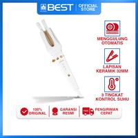 Gambar Hair Curler Catokan Pengeriting Rambut SAMONO SW-HC10 White, Ceramic Coating, 3 Temperature Levels, 48W, 2-Way Winding, 32mm Rolling Cylinder dari Yamada Best undefined 1 Tokopedia