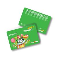 Gambar Kartu Mandiri eMoney Eksklusif TOKOPEDIA Limited Edition RARE! - Edisi ULANG TAHUN TOKOPEDIA Original Like/ eToll Flazz Brizzi or Tapcash - Saldo 20.000 dari Toko PEDRO's undefined 1 Tokopedia