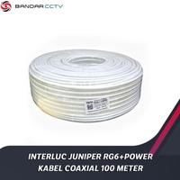 Gambar IR Interluc Juniper RG6 Plus Power Kabel Coaxial 100 Meter - HITAM dari Amrun Store ID undefined 1 Tokopedia