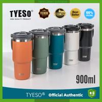 Gambar Tumbler TYESO Gelas Kopi 600ml 900ml Botol Minum Tahan Dingin PREMIUM Original dari Neon Green Indonesia undefined 1 Tokopedia