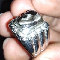 Gambar Cincin Batu Bulu Macan Basaltic glass Lumajang bulu gondrong ukuran kantoran dari Toko-Kramat undefined 1 Tokopedia