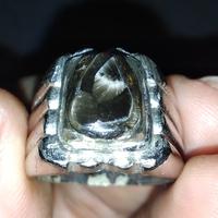 Gambar Cincin Batu Bulu Macan Basaltic glass Lumajang bulu gondrong ukuran kantoran dari Toko-Kramat undefined 4 Tokopedia