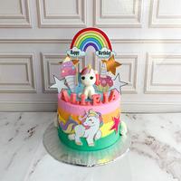 Gambar Kue Ulang Tahun/Birthday Cake/Kue Ultah Tema Unicorn/Kue Birthday Jakarta - Chocolate Fudge dari Stelette Cake_NEW undefined 2 Tokopedia