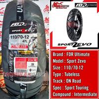 Gambar 110/70-12 Fdr Ultimate Sport Zevo Ring 12 Tubeless (Sport Touring) Ban Motor/Vespa Primavera, Sprint, Fazzio, Grand Filano Tubles - Tanpa Pentil dari RS STOREE121 undefined 1 Tokopedia