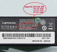 Gambar Adaptor Charger Lenovo Thinkbook 14 20V 3.25A Type C 65W dari MOLPARTS undefined 3 Tokopedia