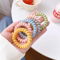 Gambar IKAT RAMBUT SPIRAL warna warni KARET RAMBUT SPIRAL kuncir rambut kabel telepon part 2 - Coklat doff dari Bali baby mom undefined 1 Tokopedia