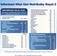 Gambar NUTRIBABY ROYAL 2 FORMULA BAYI BUBUK 400 GR SUSU 6-12 BULAN SUSU ANAK dari naimaemah84002 undefined 3 Tokopedia