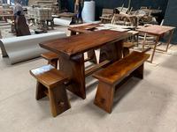 Gambar Set Meja Makan Japanese Kayu Solid Wood Teras Cafe Shop dari meublr undefined 3 Tokopedia