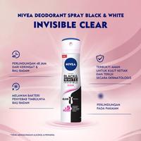 Gambar Nivea Deodorant Invisible Black and White Clear Spray 150ml Menghindari Noda Kuning Pada Pakaian dari Klin Garage Shop undefined 2 Tokopedia