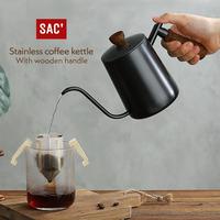 Gambar JAVA Teko Kopi Leher Angsa Premium Gooseneck Stainless Kettle Coffee Pot Teko Seduh Kopi Tutup Gagang Kayu - PINK dari Shop at Christine's undefined 4 Tokopedia