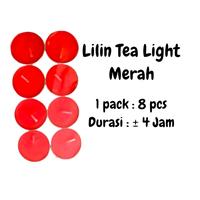Gambar Lilin Tea Light Nyala 4 Jam Warna Merah Isi 8 Pcs dari Raph Store 28 undefined 1 Tokopedia