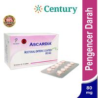 Gambar ASCARDIA 80MG 1 STRIP 10 TABLET /PENGENCER DARAH/STROKE/SAKIT KEPALA dari Century Healthcare Express undefined 1 Tokopedia