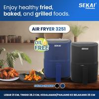 Gambar SEKAI Air Fryer Digital 2.3 Liter - AFS3251 - Biru dari ReeSeLL undefined 2 Tokopedia