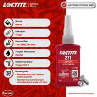 Gambar Ready || Henkel Loctite 271 Threadlocker Lem Baut 50 Ml - 271 dari Diah Collection 2 undefined 2 Tokopedia