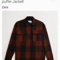 Gambar Zara plaid puffer jaket with inner dari RollRois undefined 2 Tokopedia