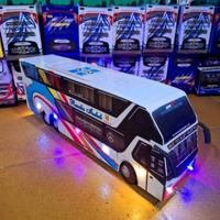Gambar Miniatur bus telolet bazury ukuran besar di lengkapi remot control+musik blutut+batre cas+memori music dari serba ada olshop76 undefined 1 Tokopedia