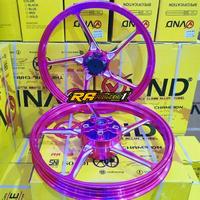 Gambar VND Velg Racing AK 55 160/160x17 - Satria FU 150 | Satria FUFI 150 | GSX 150 | Satria Hiu 2T - Original VND - Hitam dari RA PROJECT1 undefined 2 Tokopedia