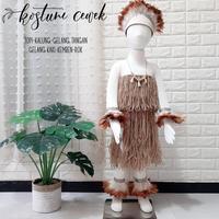 Gambar [TERMURAH] Kostum adat grak jalan karnaval karnafal gerak santai papua lengkap dengan gelang tangan kaki dan kepala rok rumbai seragam lomba kemerdekaan - Rok saja, Anak dari cahaya monika undefined 1 Tokopedia