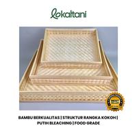 Gambar Tampah Tumpeng Anyaman Bambu Kotak / Nampan Bambu Besar - Set A,B,C dari Lokaltani undefined 1 Tokopedia